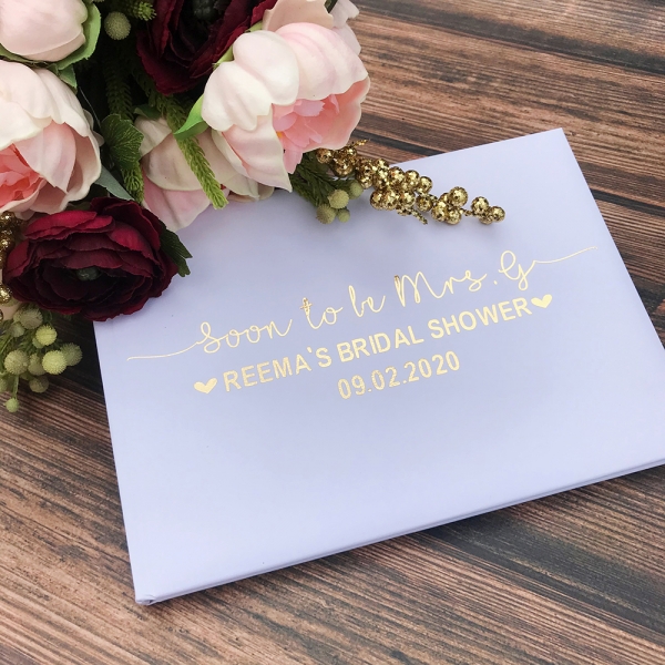 Personalised Bridal Shower Guest Book